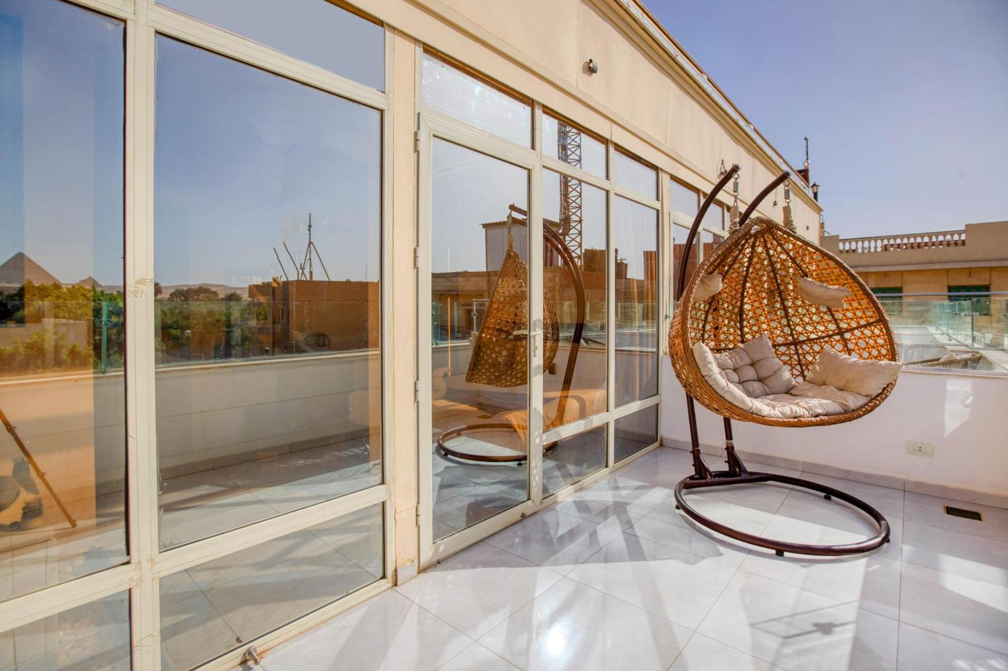 Tree Lounge Pyramids View Inn , Sphinx Giza Kafret el-Gabal Extérieur photo