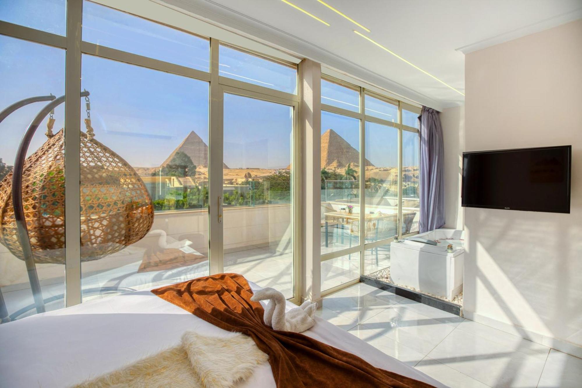 Tree Lounge Pyramids View Inn , Sphinx Giza Kafret el-Gabal Extérieur photo
