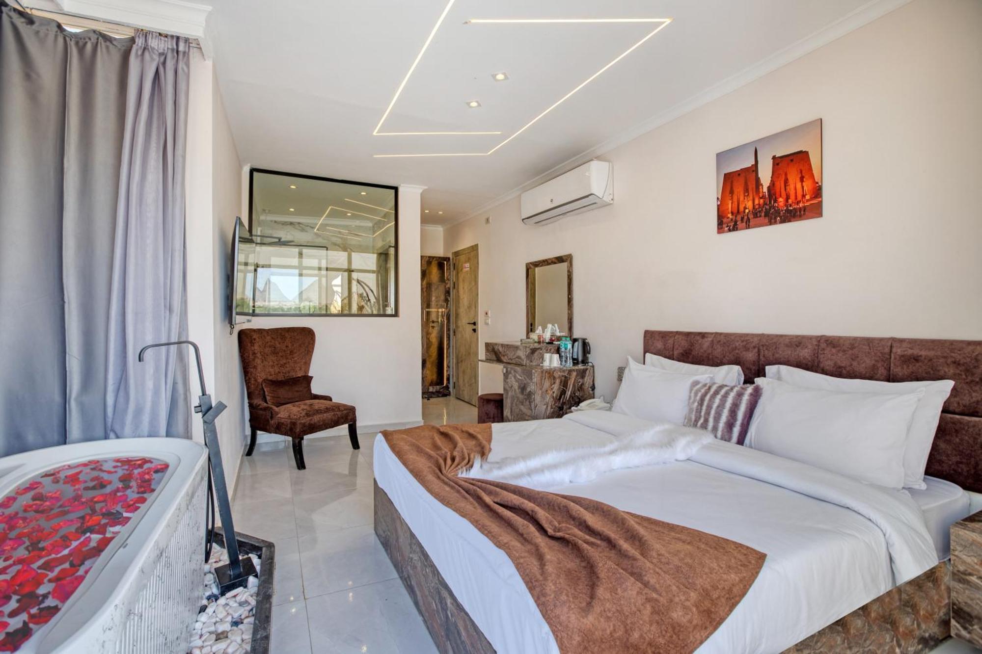 Tree Lounge Pyramids View Inn , Sphinx Giza Kafret el-Gabal Extérieur photo