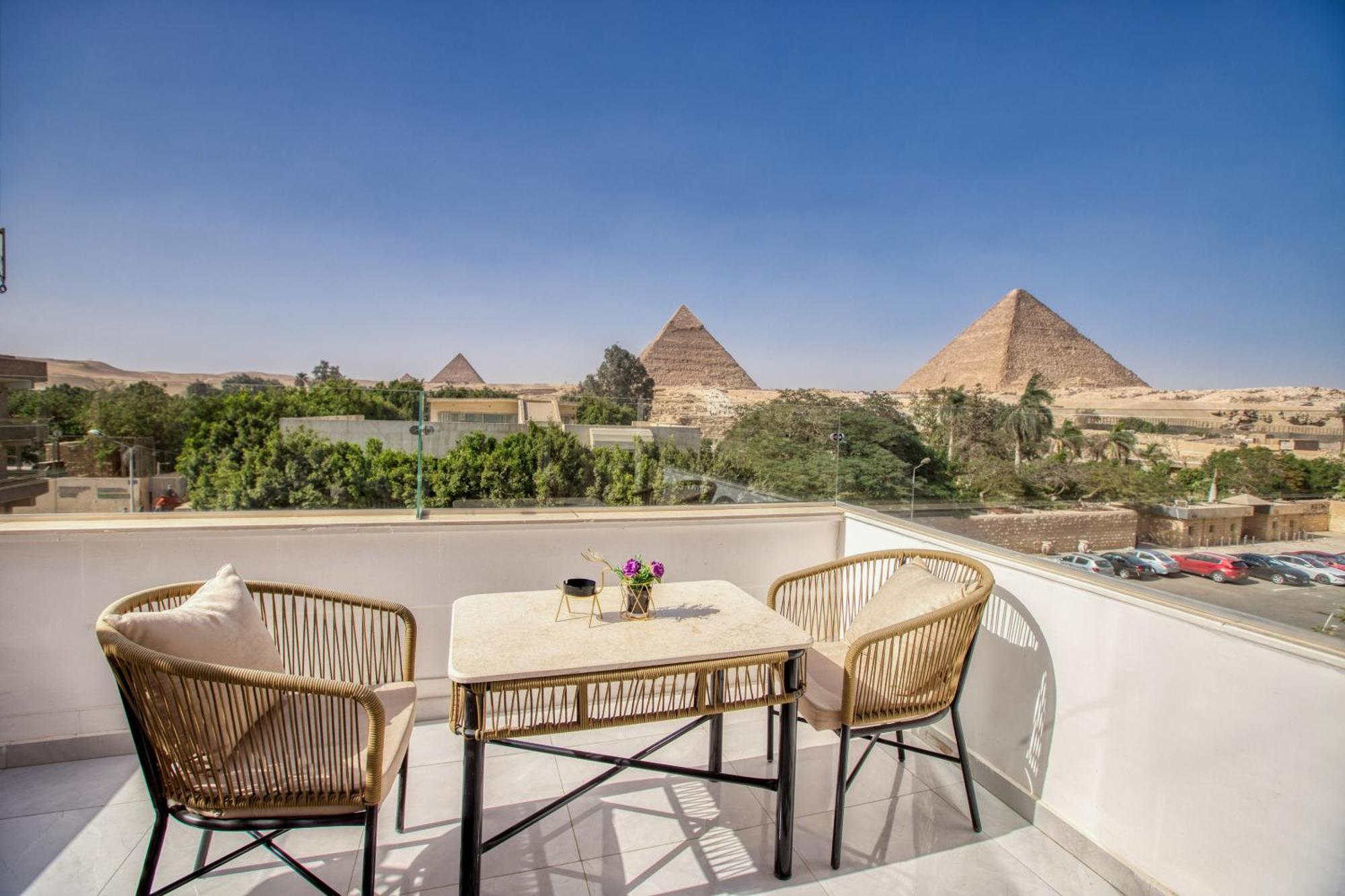 Tree Lounge Pyramids View Inn , Sphinx Giza Kafret el-Gabal Extérieur photo